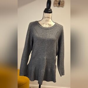 Lane Bryant Charcoal /Gray Knit Top